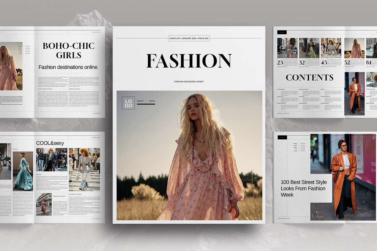Fashion Magazine Template, a Magazine Template by Boris Cupac (Photo 1 of 7)