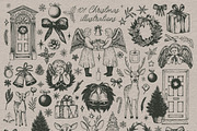 Vintage Charming Christmas Line Art, an Object Graphic by AnMark (Thumbnail 5 of 15)