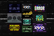 20-in-1 VHS Glitch Effects Bundle, a Layer Style Add-On by pixelbuddha.net (Thumbnail 2 of 23)
