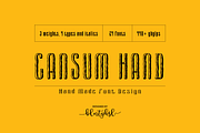 Cansum Hand, a Font by BULENT YUKSEL (Thumbnail 1 of 8)