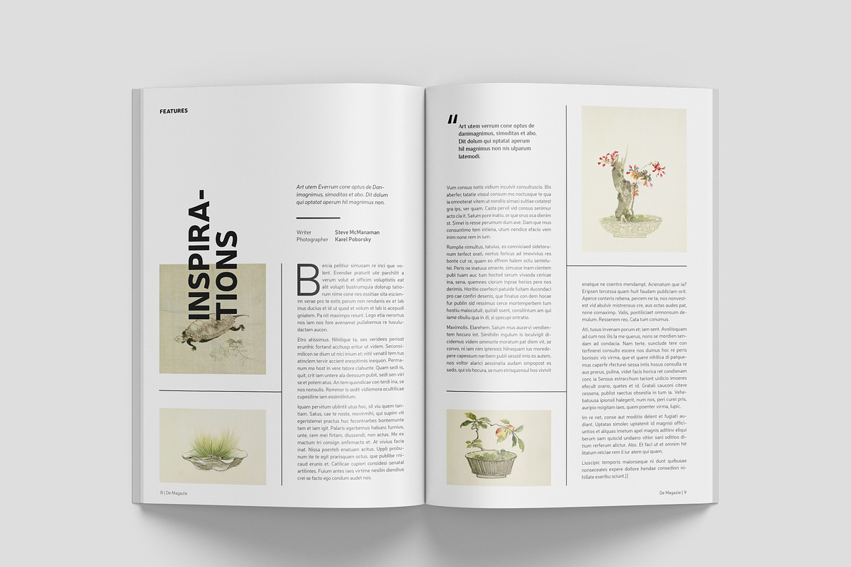 Simple Magazine Template, a Magazine Template by Bookrak Graphic Design (Photo 5 of 17)