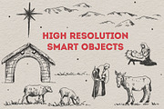 Christmas Nativity Sketch Objects, a Graphic by Sync Design Soultions (Thumbnail 2 of 2)