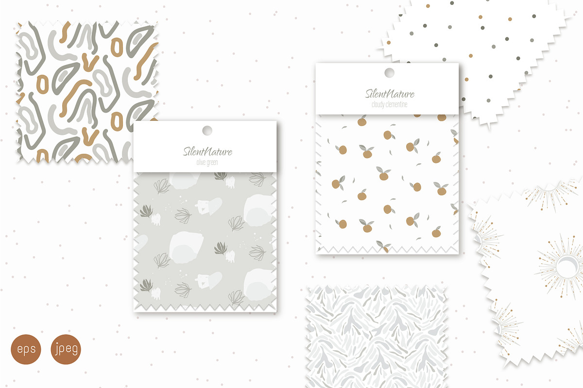 Silent Nature - seamless patterns, a Pattern Graphic by InaCorart (Photo 3 of 5)