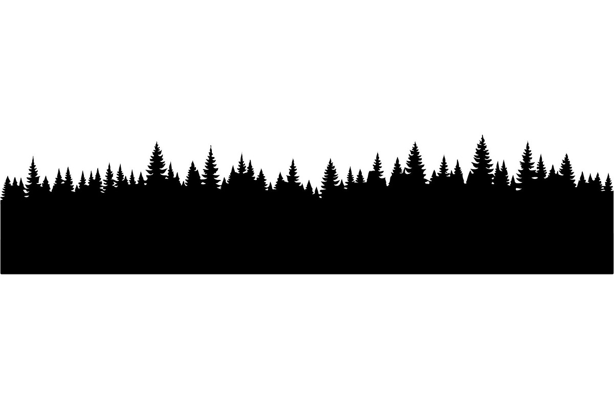 Woodland Landscape Silhouette, an Object Graphic by Creativeshirt (Photo 3 of 18)