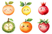 fruit collection Clipart, an Illustration by CitraGraphics (Thumbnail 5 of 5)