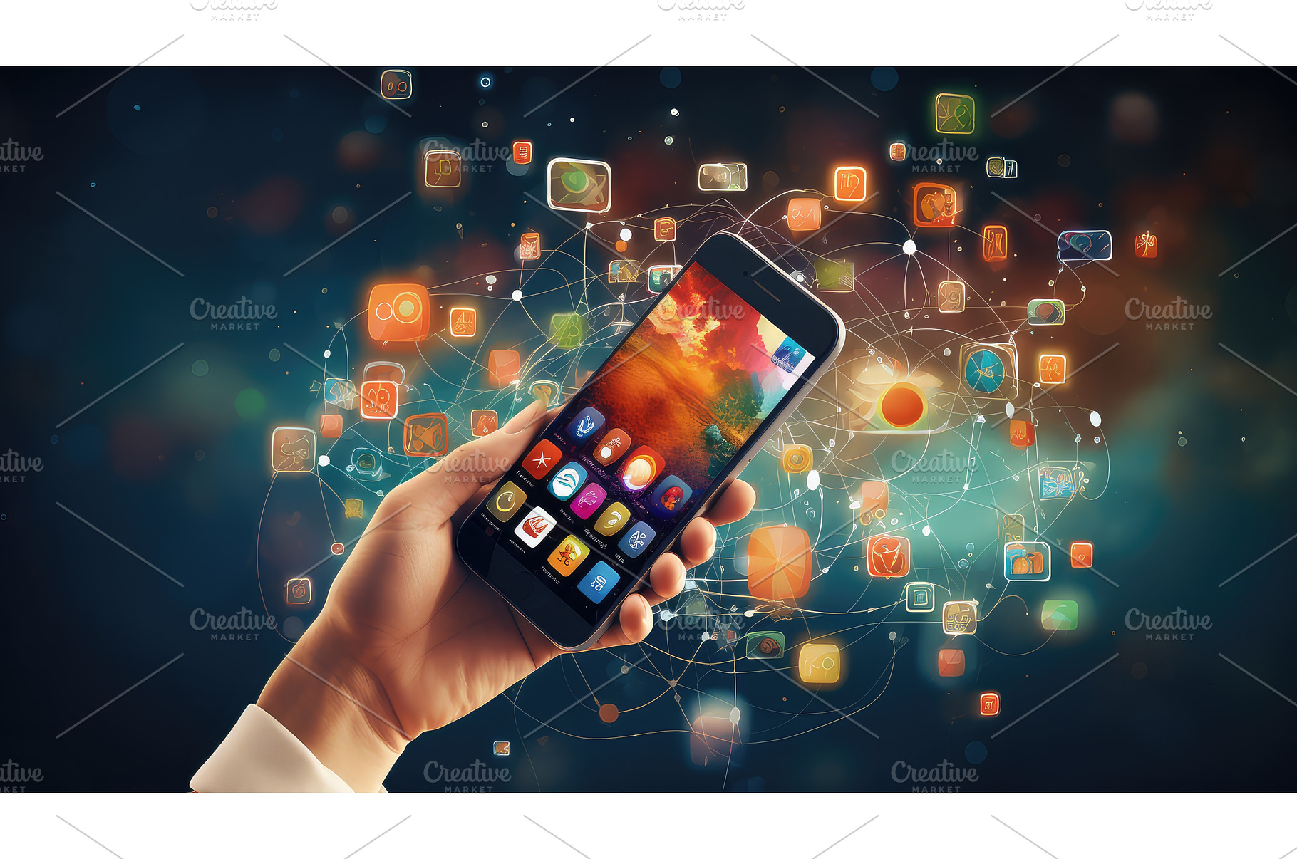 technology icon internet background, a Technology Photo by pikepicture