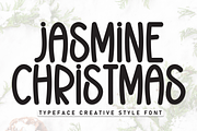 Jasmine Christmas | Script Font, a Script Font by Scratchones (Thumbnail 1 of 8)