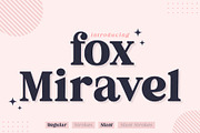 Fox Miravel, a Serif Font by Fox7 By Rattana (Thumbnail 1 of 14)