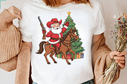 Santa Riding Horse Cowboy Embroidery, an Icon by Designking (Thumbnail 4 of 4)