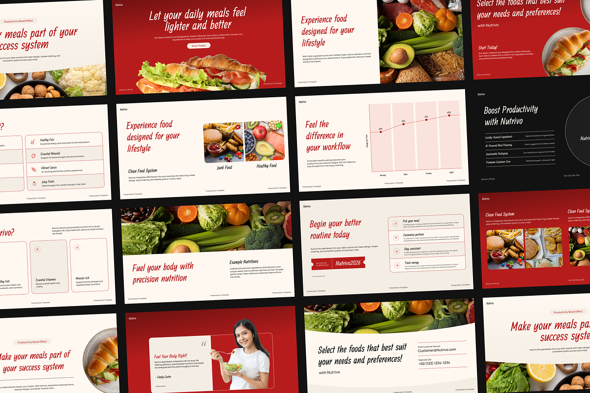 Nutrivo-Food & Beverage Presentation, a Presentation Template by SLAB! Design (Photo 4 of 5)
