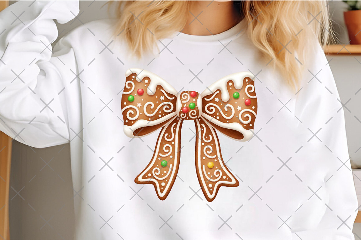 Gingerbread Coquette Bow Christmas, an Illustration by Craft Nest (Photo 3 of 6)