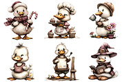 Whimsical Geese Clipart Bundle, an Illustration by Daily.Designs (Thumbnail 3 of 5)