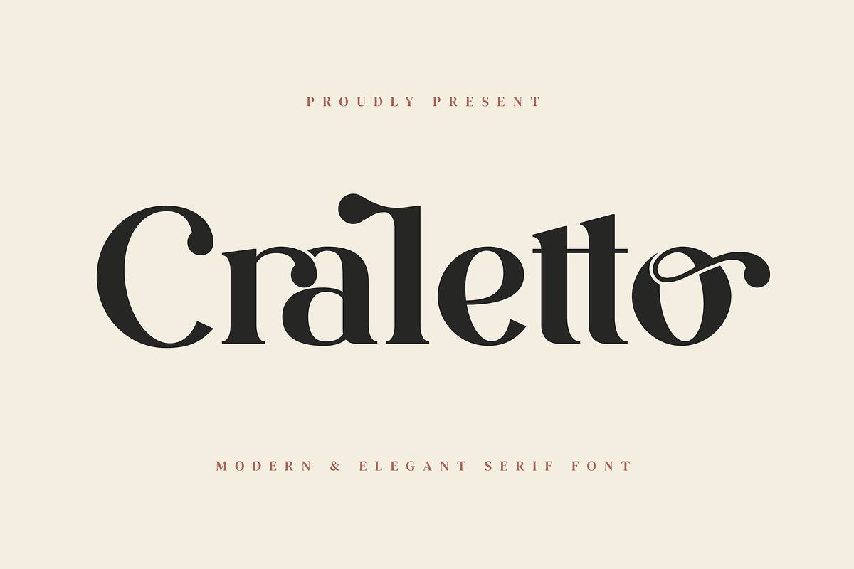 Craletto - Stylish Ligature Font, a Serif Font by Aqeel_Art (Photo 1 of 8)