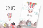 Cute City Life Clipart, an Illustration by YuliyaArtGarden (Thumbnail 5 of 9)