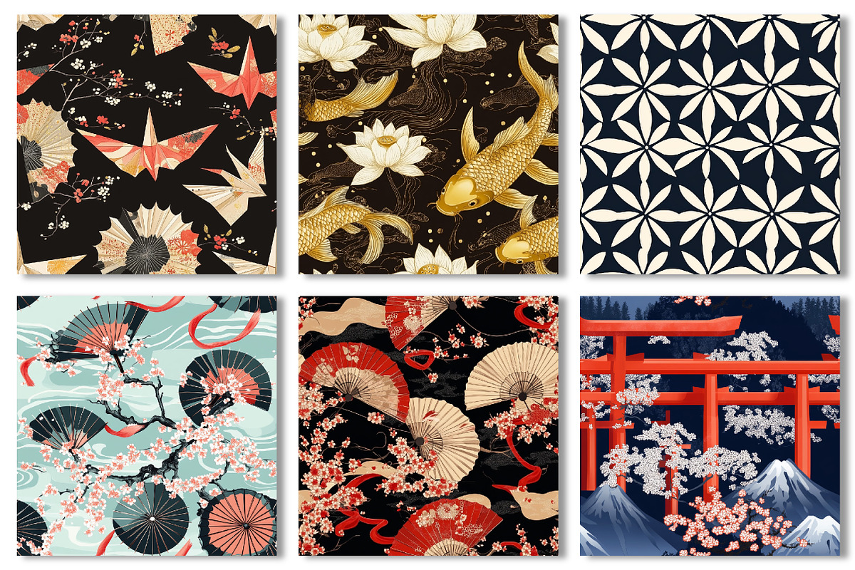 Digital Japan Seamless Papers, a Pattern Graphic by Dream Creation (Photo 4 of 7)
