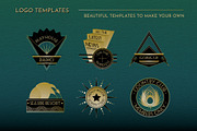 Art Deco Logo Templates Vol 2, an Object Graphic by Wingsart Studio (Thumbnail 4 of 4)
