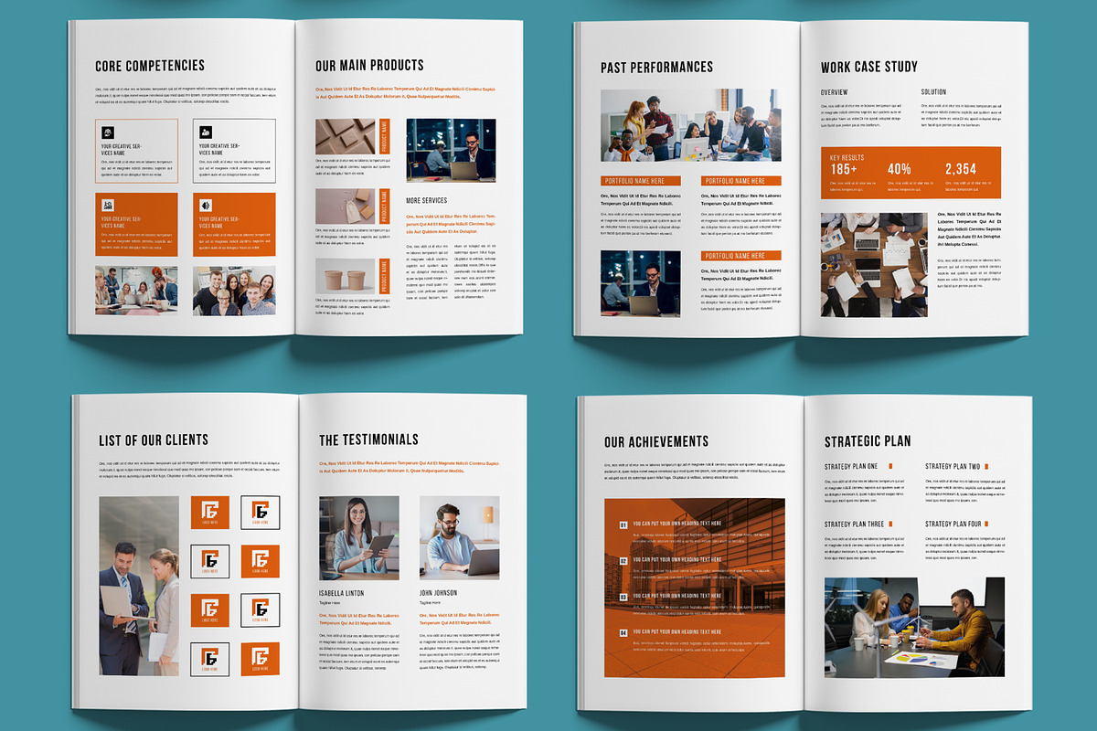 Company Brochure Template  Layout, a Brochure Template by MightyDesign (Photo 3 of 6)