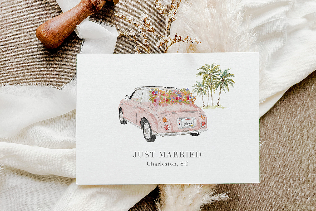 Watercolor charleston wedding venue, an Object Graphic by Grace Noboa Illustrations (Photo 7 of 8)