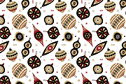 Vintage Christmas Balls Decorations, a Decorative Illustration by ms Julia Nova (Thumbnail 3 of 6)