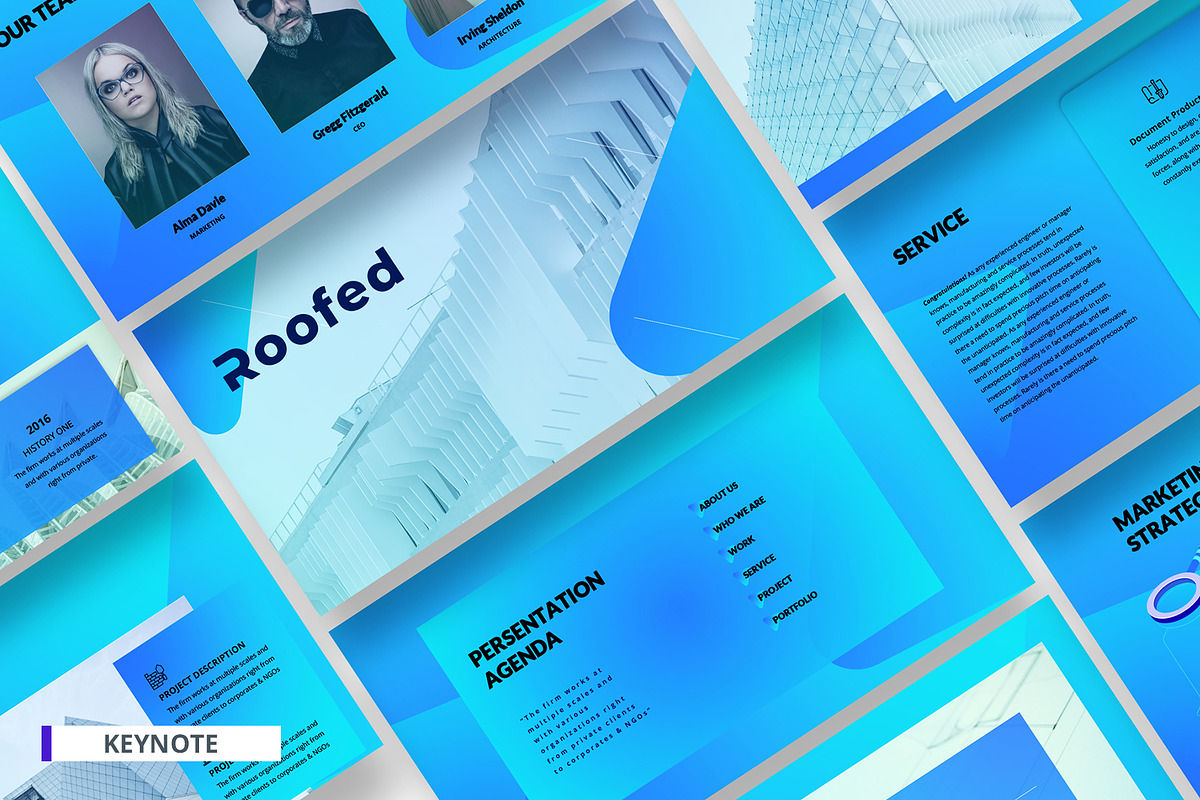 Roofed Corporate Keynote Template, a Presentation Template by temphall (Photo 1 of 8)