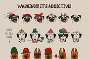 Pep Doggy Dogs, an Animal Illustration by Annakniaz (Thumbnail 6 of 11)