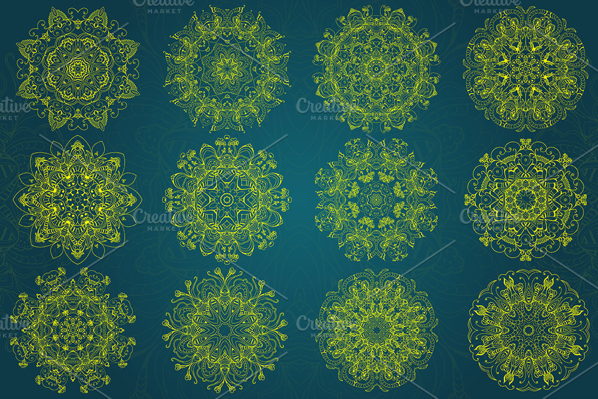 40%OFF Mandalas Ornaments SALE!!!, a Graphic by Iryna Danyliuk (Photo 7 of 8)