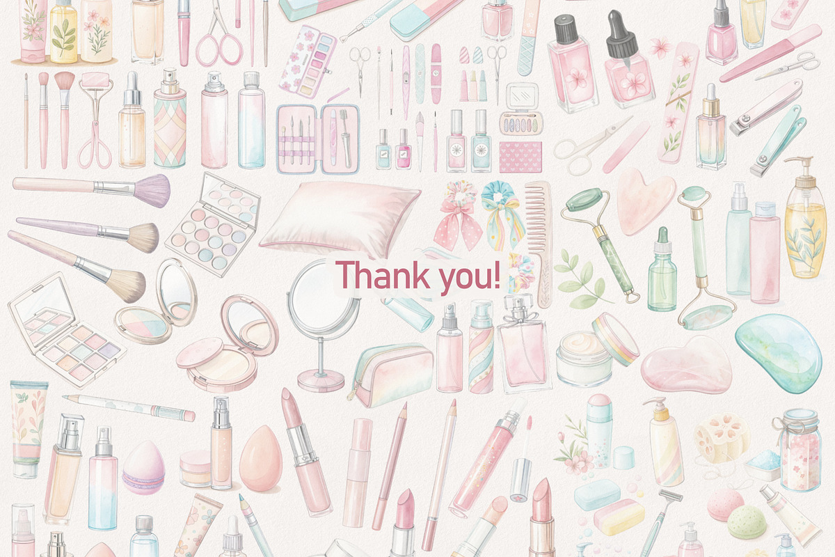 Makeup, Skincare, Self-Care, a Healthcare Illustration by Vaniuta_Art (Photo 16 of 16)