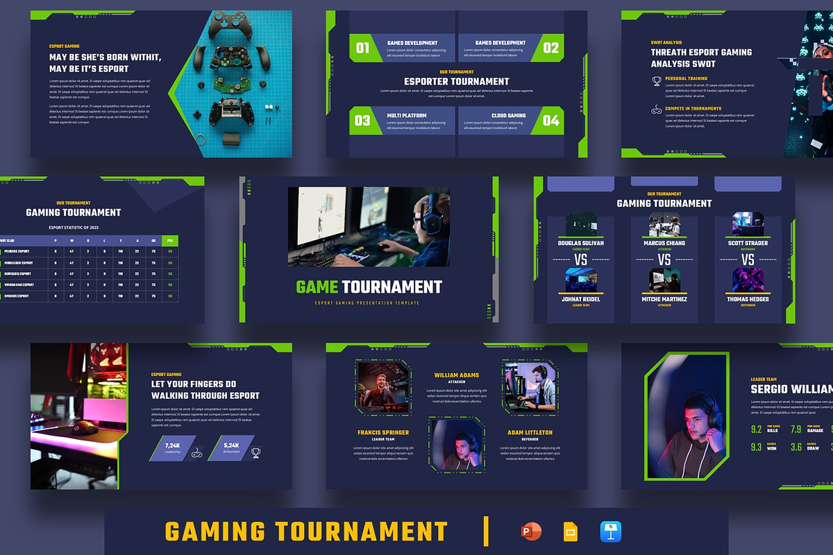 Gaming Tournament Presentation, a Presentation Template by BumbleGraph Studio (Photo 1 of 4)