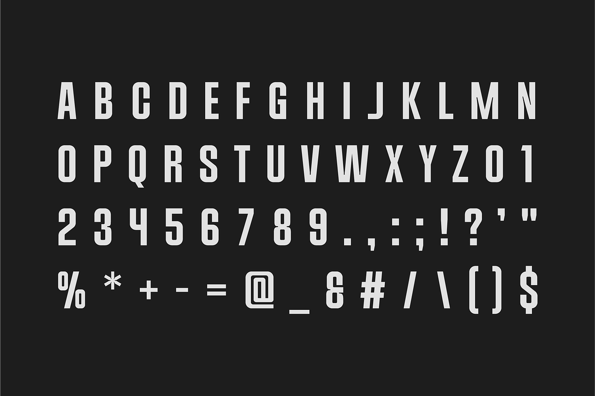 Rgen-Bold Condensed Display Font, a Sans Serif Font by Ebad Designs (Photo 2 of 9)