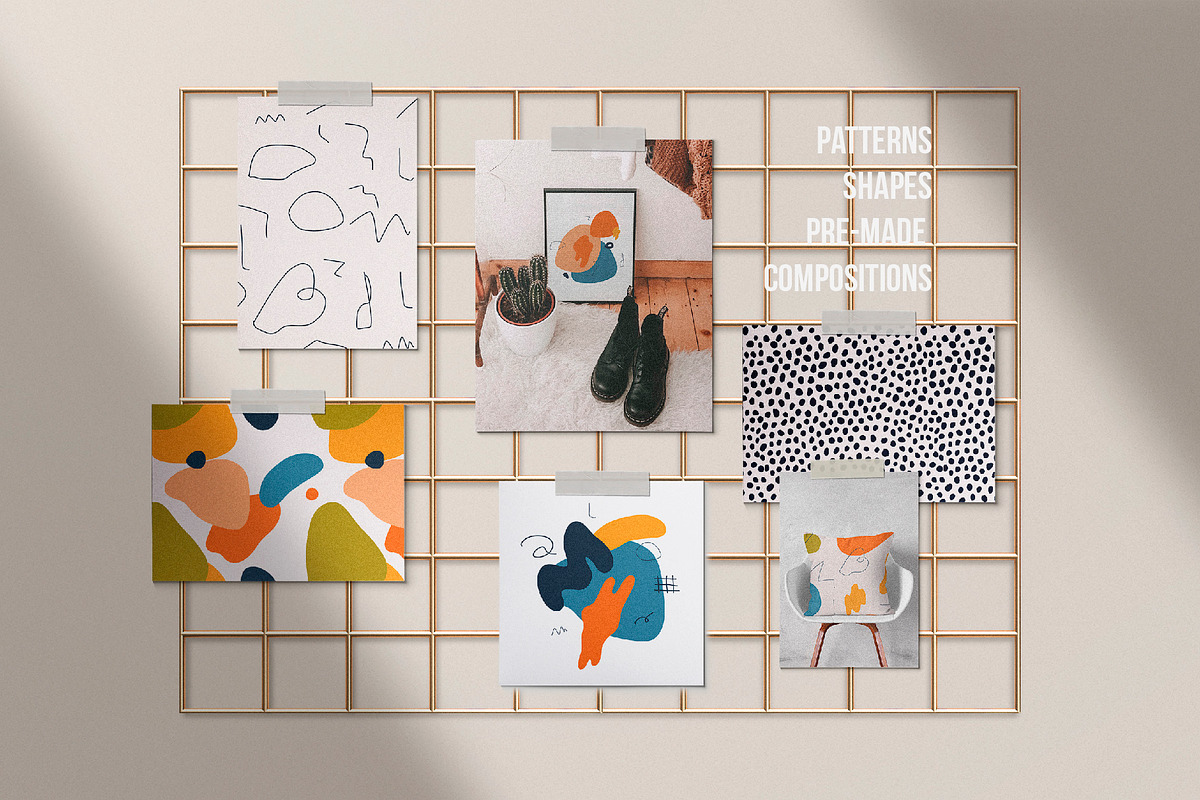 Modern Shapes & Patterns, a Pattern Graphic by Bosotochka♥Art (Photo 2 of 11)