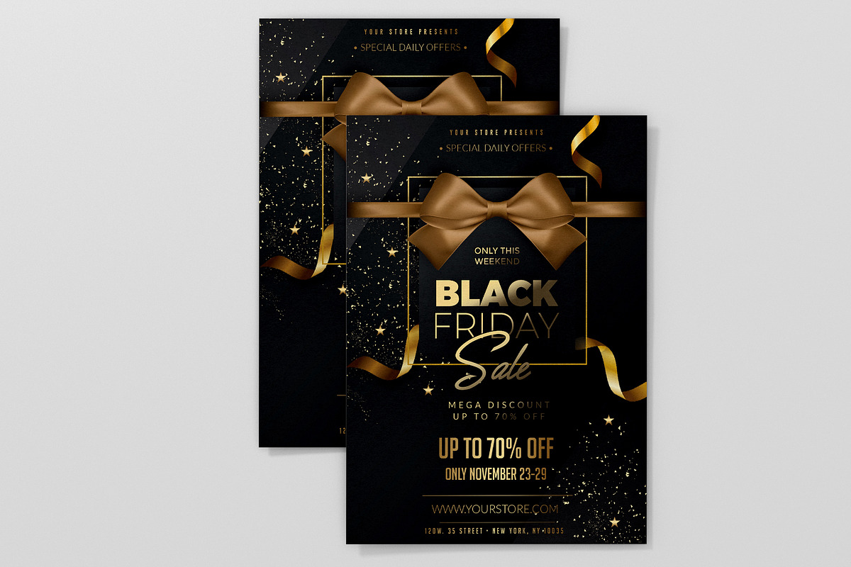 Black Friday Sale Flyer, a Flyer Template by MadridNYC (Photo 3 of 4)