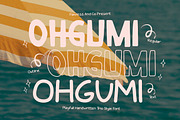 Ohgumi - Trio Playful Display Font, a Handwritten Font by Flawless And Co (Thumbnail 1 of 10)