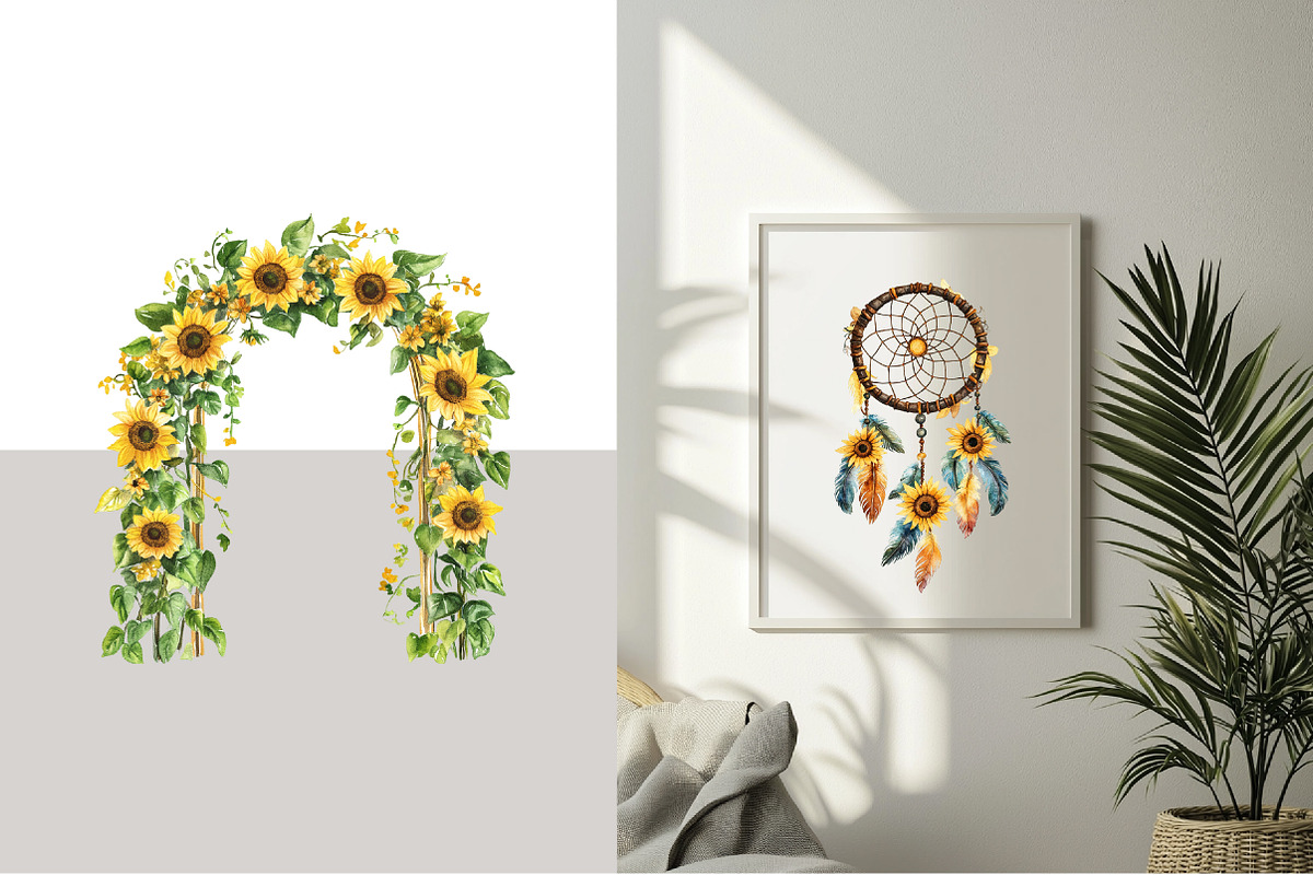 Sunflower Mother's Day Clipart, an Illustration by Design Market (Photo 4 of 4)