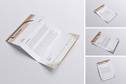 Blooming Letterhead Mockup, an Advertising Mockup by xavier_studio (Thumbnail 1 of 5)