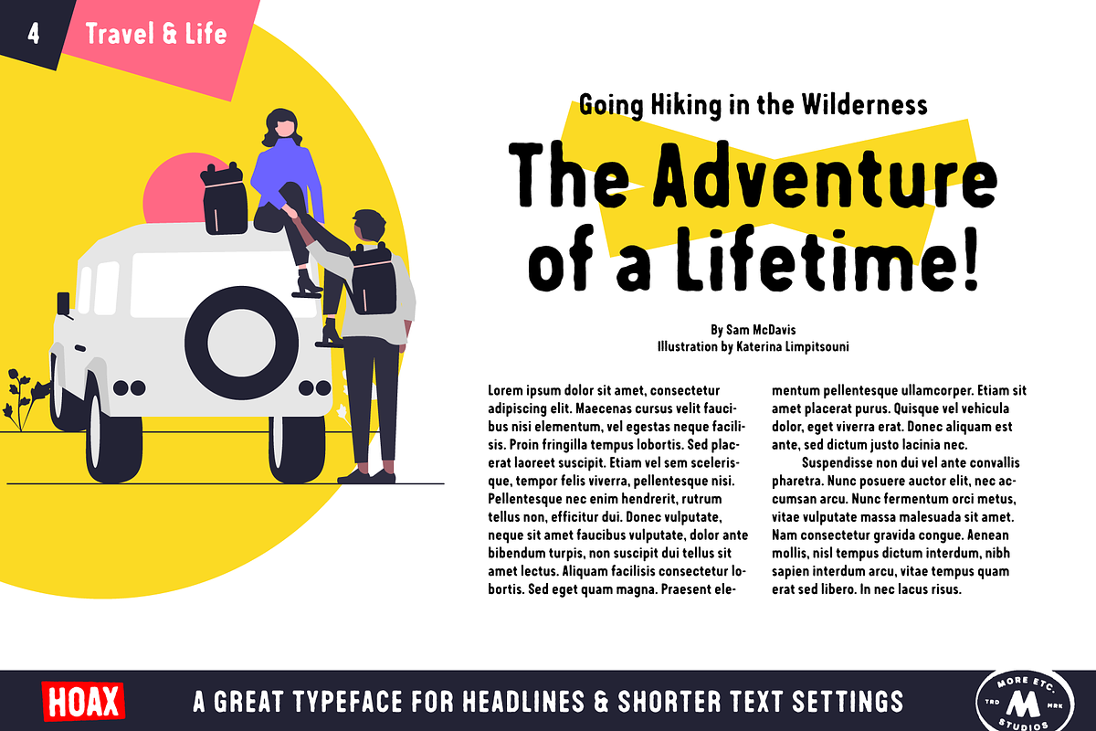 Hoax – A pre-worn typeface, a Sans Serif Font by More Etc. Studios (Photo 14 of 19)