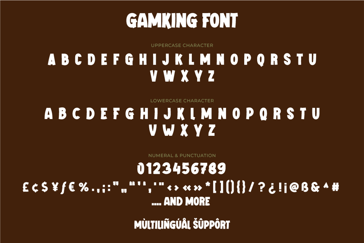 Gamking, a Sans Serif Font by twinstd (Photo 11 of 11)