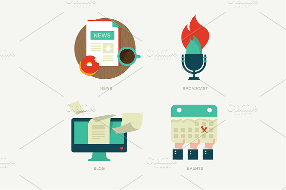 Vector web icons preview 2