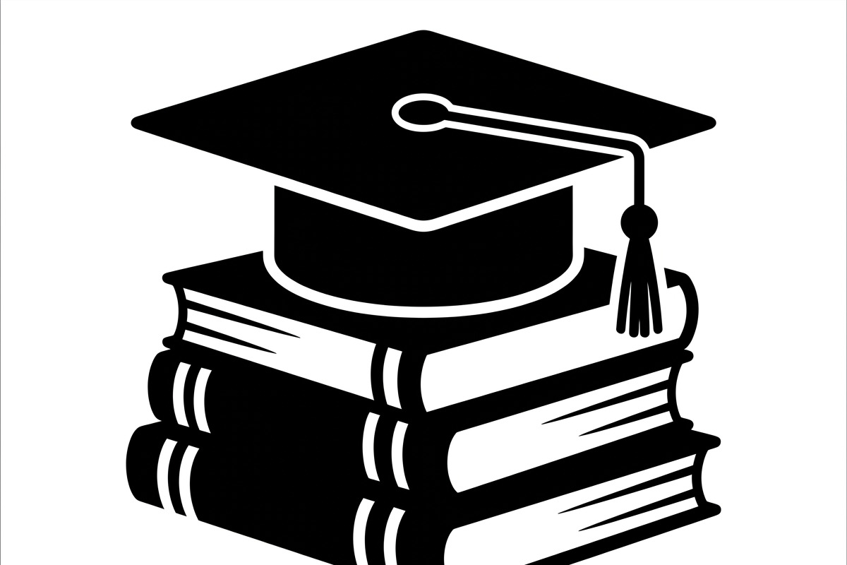 50 Graduation Cap and Book, an Education Illustration by Amazin_art (Photo 14 of 28)