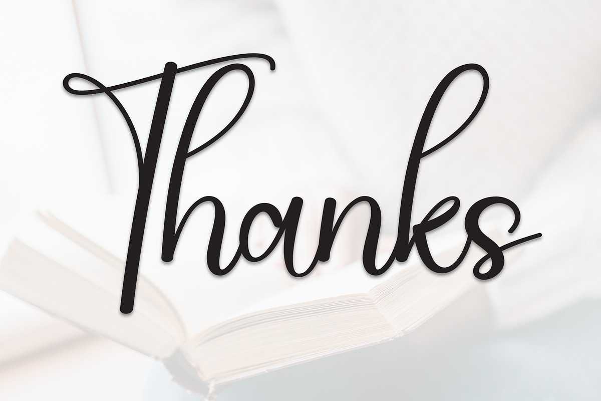 Reading | Script Font, a Handwritten Font by Scratchones (Photo 9 of 9)