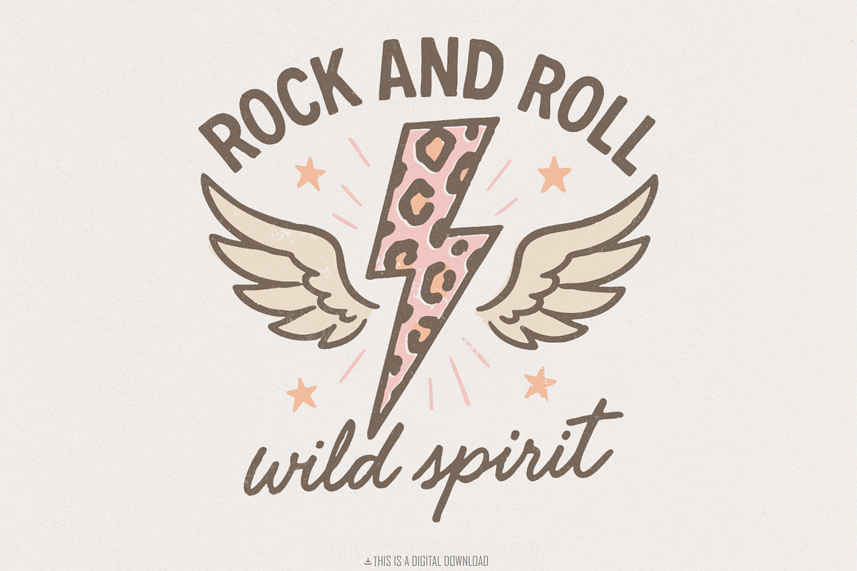 Rock And Roll Wild Spirit PNG, an Illustration by SharpMarketplace (Photo 1 of 9)