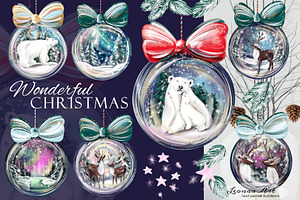Wonderful Christmas Clipart Set