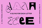 Alpha Punk - Mix and Match Font, a Blackletter Font by Tropical Type (Thumbnail 8 of 11)