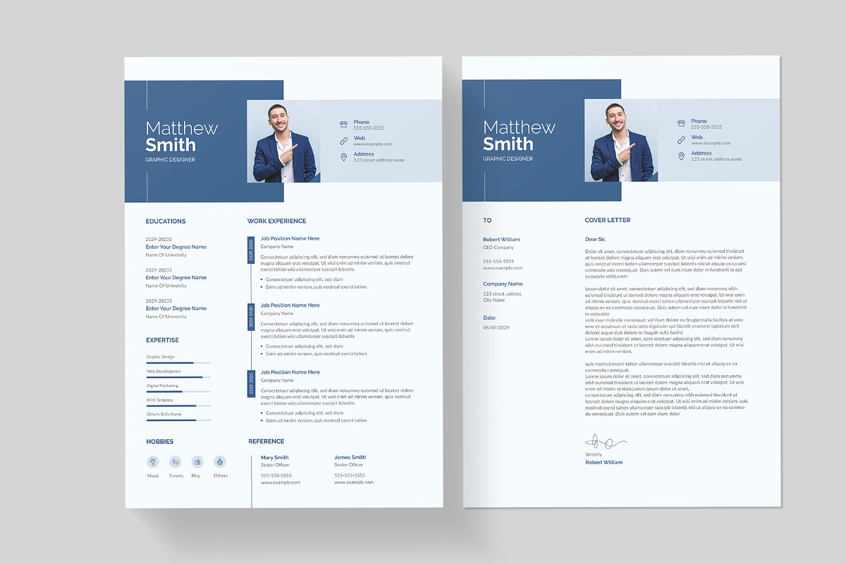 Resume/CV | Word, a Resume Template by Pixelpick (Photo 2 of 4)