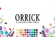 Orrick Slab Serif Font Family, a Slab Serif Font by Creativetacos (Thumbnail 1 of 5)
