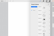 Flower Stamps for procreate, a Brush Add-On by Natalya_Mona_Art (Thumbnail 6 of 6)