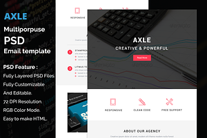 Axle - PSD Email Template