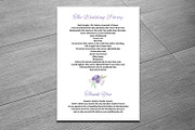 Wedding Fan Program Template, an Invitation Template by retrographix (Thumbnail 3 of 3)