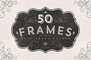 FRAMES. Hand Drawn Vector.