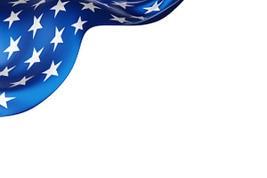 USA or American flag banner design, an Illustration by ArtBackground