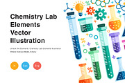 Chemistry Lab Elements Illustration, an Education Illustration by KAZ by IanMikraz Studio (Thumbnail 1 of 3)